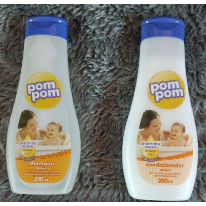 Kit Com Shampoo + Condicionador Pom pom 200ml Shopee Brasil