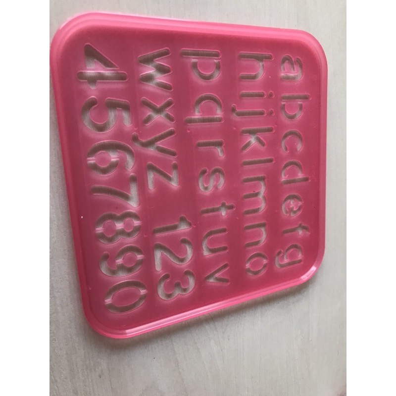 Tupperware Stencil ABC Shopee Brasil
