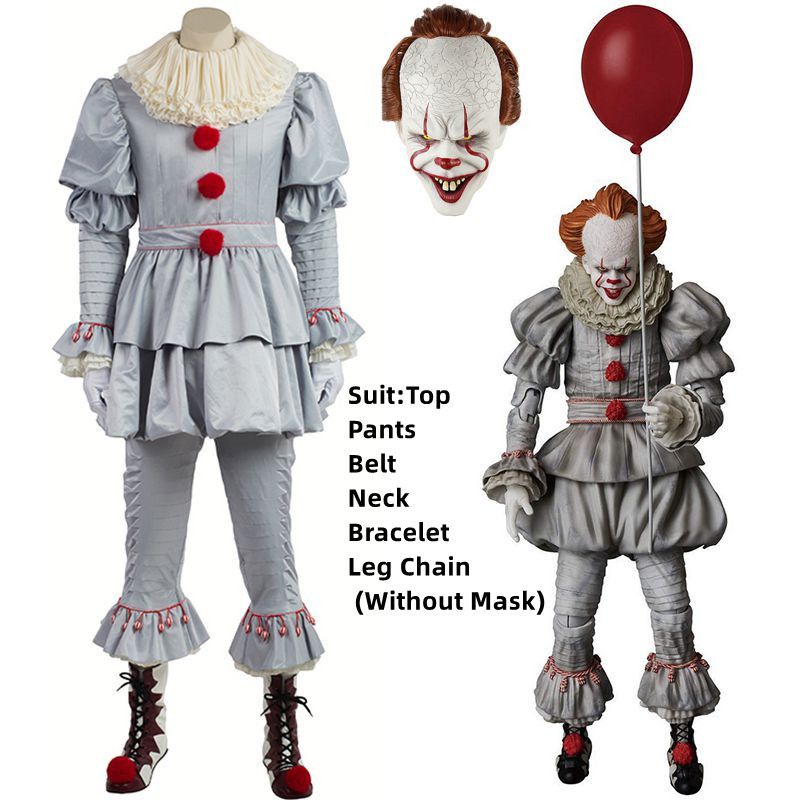 Stephen King's It Scary Clown Joker Pennywise Cosplay Traje De