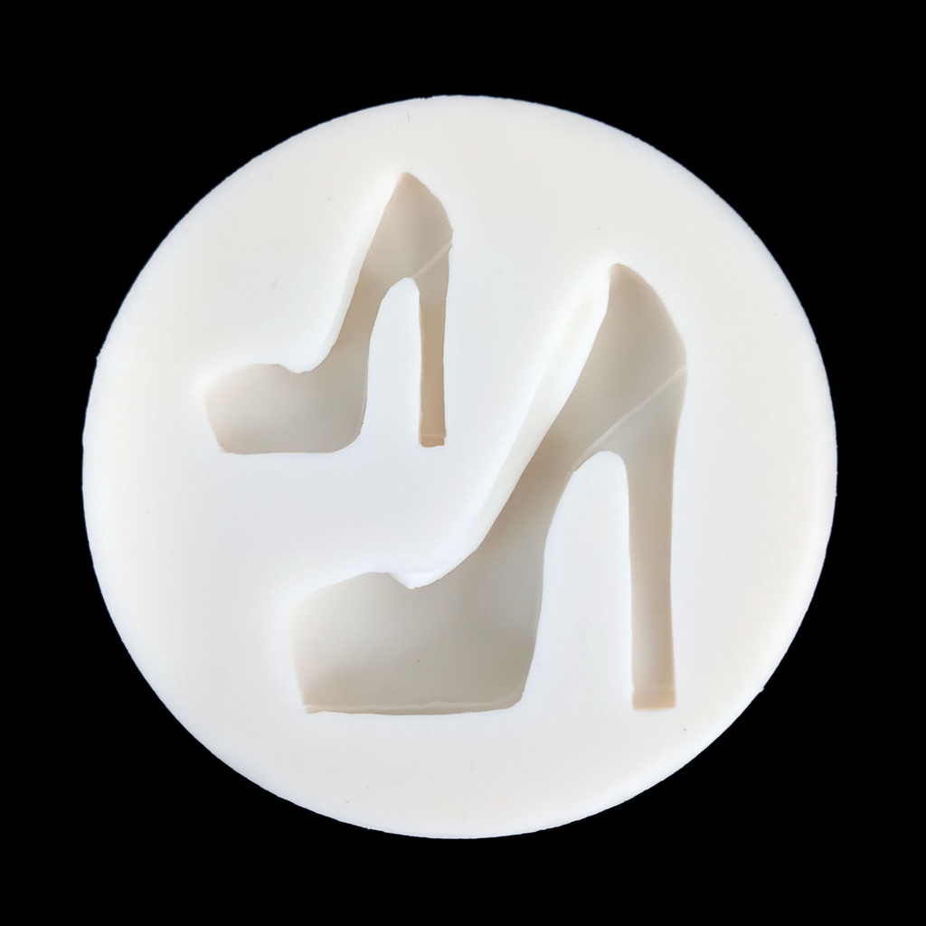 Molde de Silicone de Salto Alto (2 cavidades) para Pasta Americana e