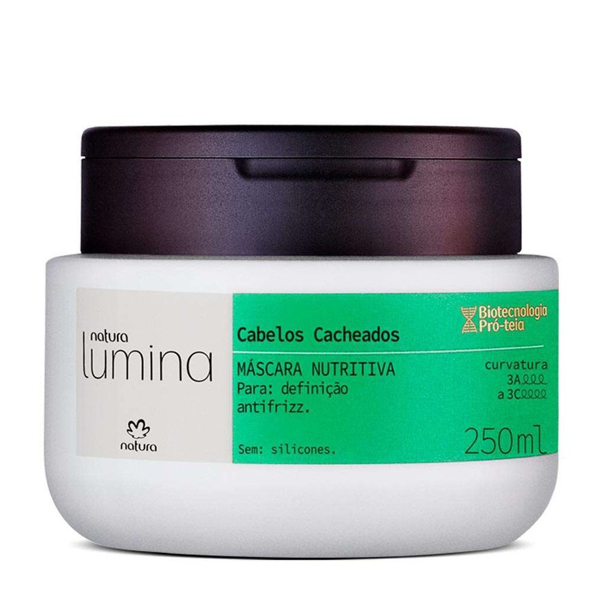 Máscara Nutritiva Cabelos Cacheados Natura Lumina 250ml Shopee Brasil