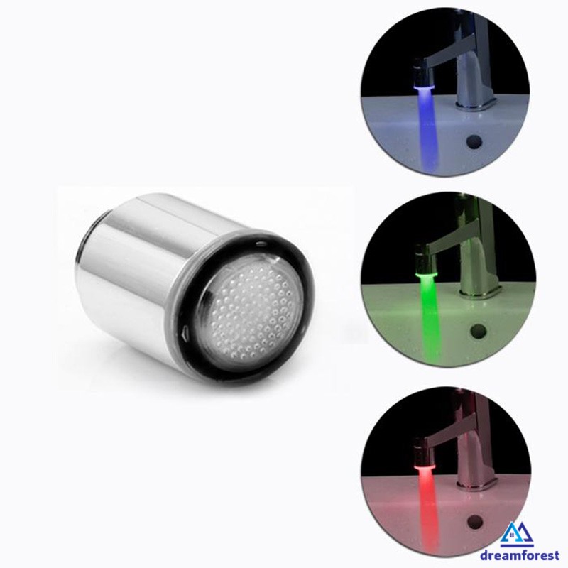 Glow LED Light Water Faucet Tap Automatic 7 Colors Change Shopee Brasil