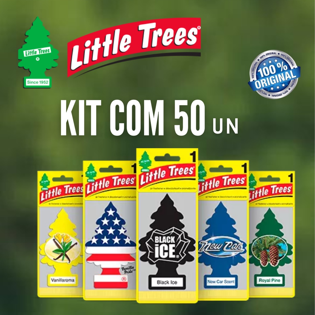 Kit com 50 aromatizantes Little Trees ORIGINAL (6,99 a unidade