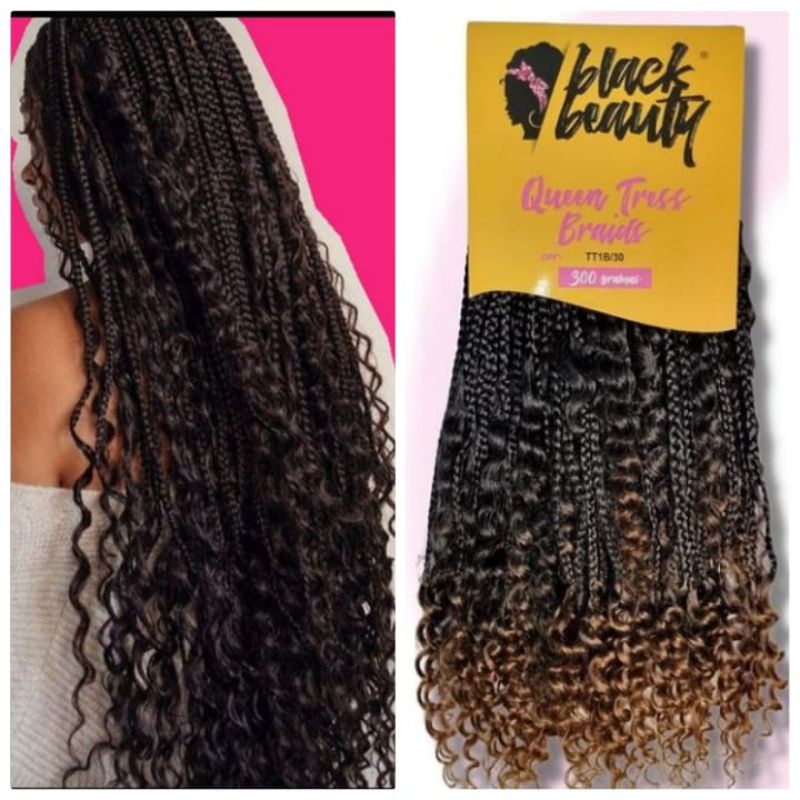 Queen Tress Braids, várias cores, 60cm, 300gr. Shopee Brasil