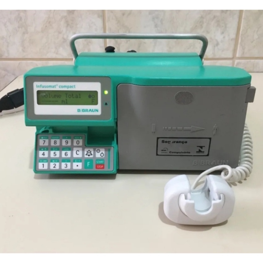Bomba de Infusão Infusomat Compact BBraun Infusion Pump Equipo Cristal