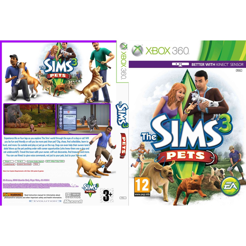 The sims 3 pets P/ XBOX360 (LTU/LT/JTAG/RGH) Shopee Brasil