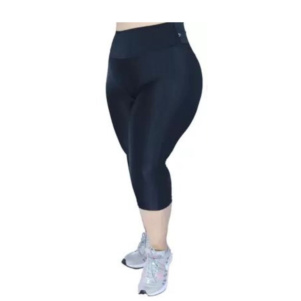 Calça Capri Plus Size Feminina Corsário Suplex Shopee Brasil