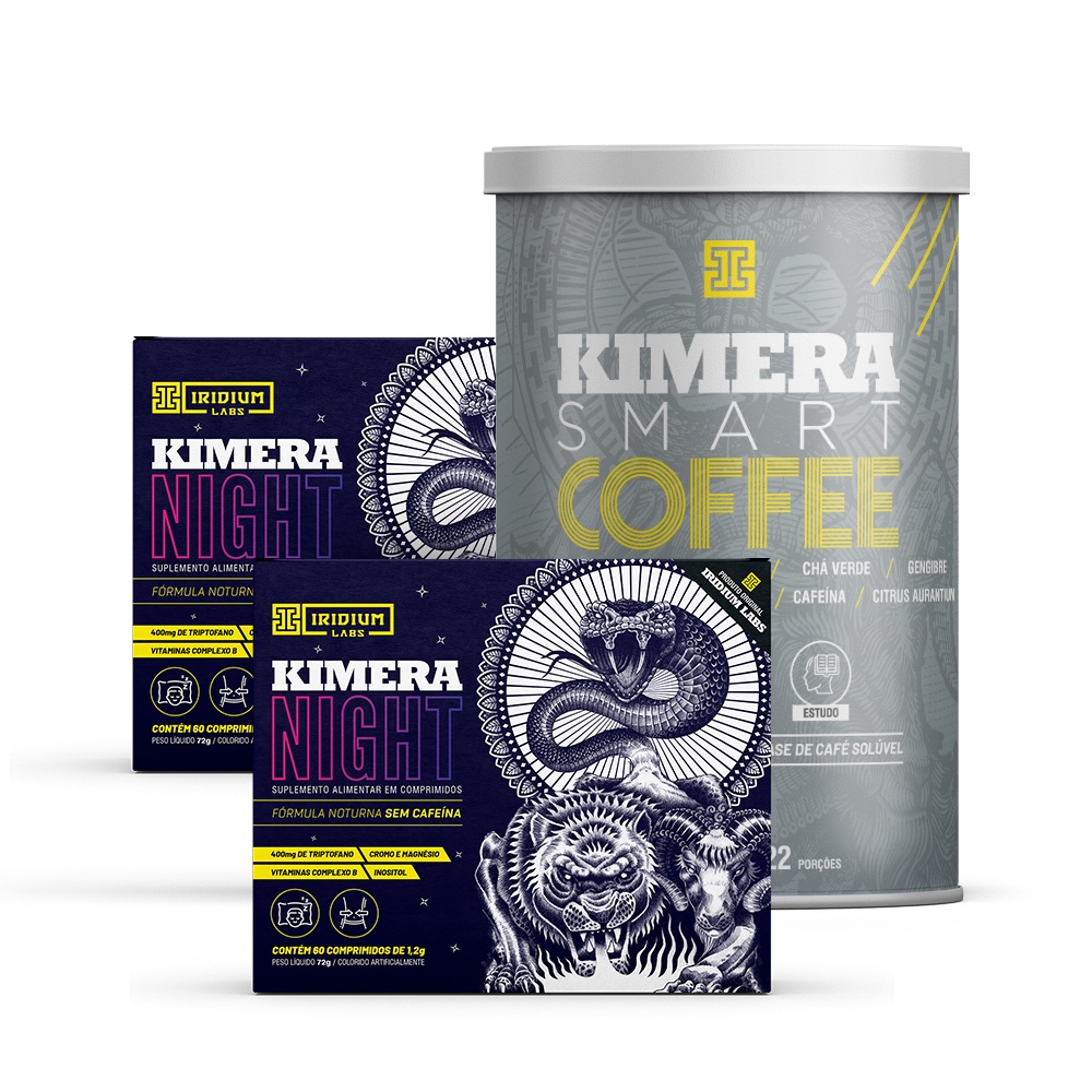 Kit 2x Kimera Night + Kimera Smart Coffee Iridium Labs Shopee Brasil