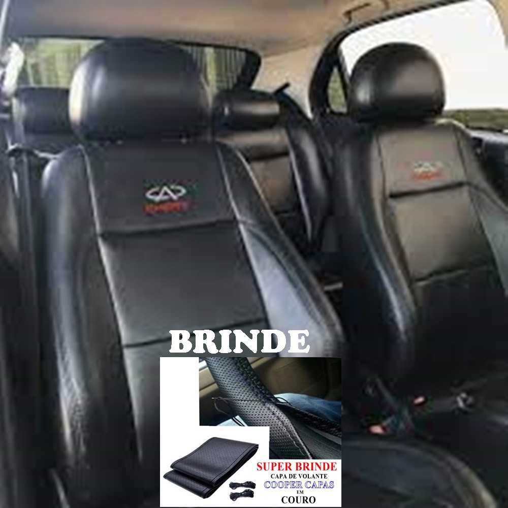 Jogo Capa Banco Couro Courvin Ecosport Todos Os Modelos Shopee Brasil