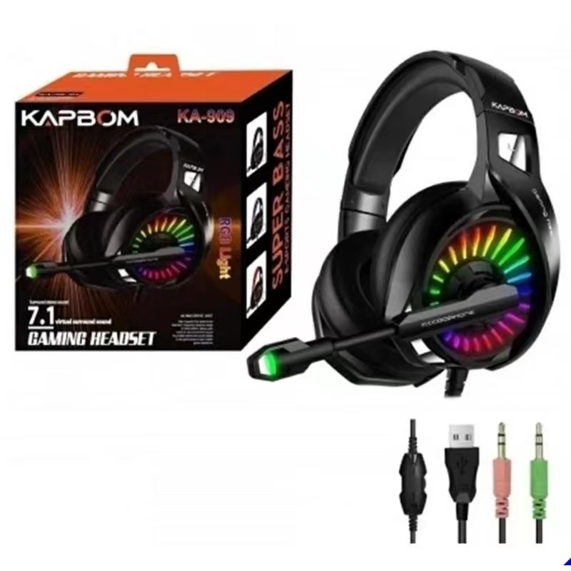 Fone de ouvido Gamer Headset Kapbom KA909 Shopee Brasil
