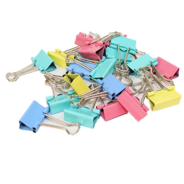 Grampo Prendedor / Clips de Papel Tipo Prendedor Cores Variadas 32mm