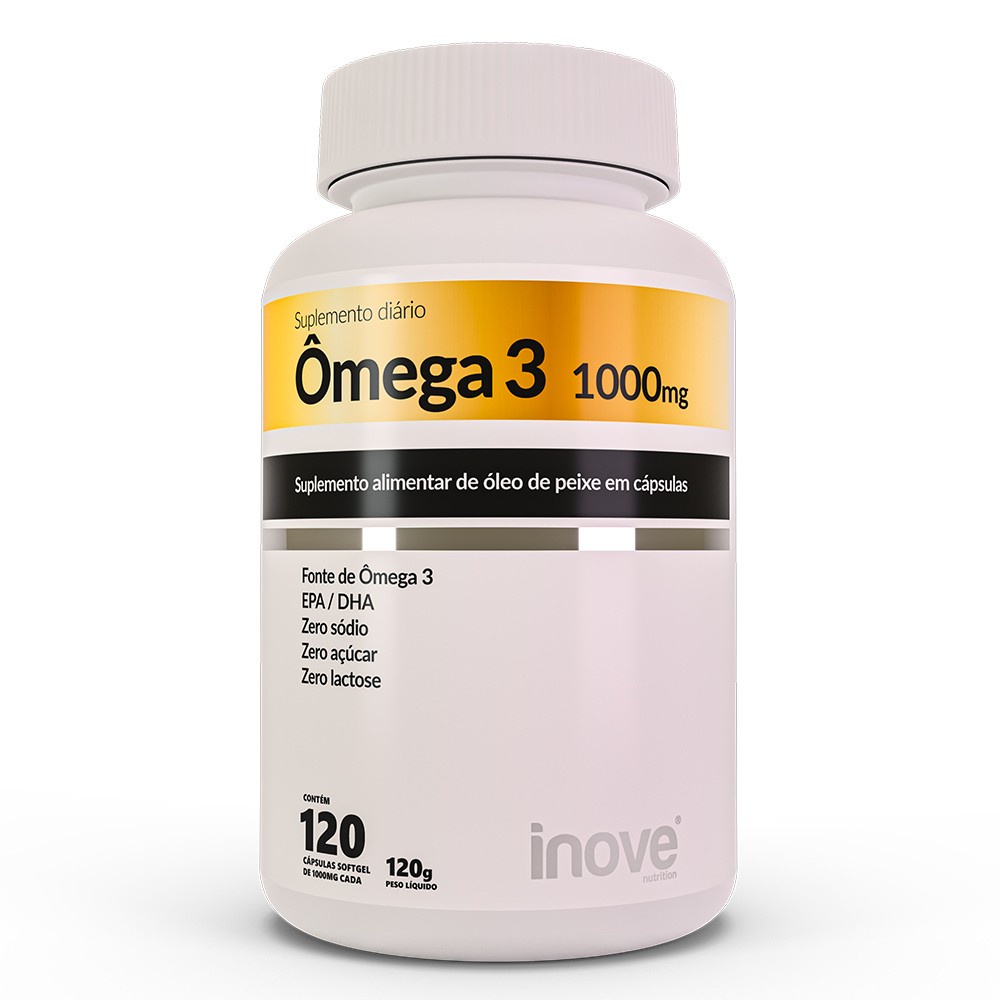 Ômega 3 1000mg EPA/DHA Inove 120 cápsulas Shopee Brasil