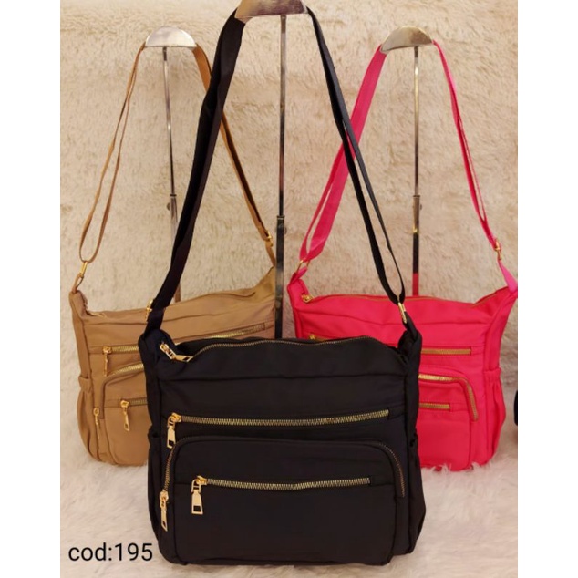 Bolsa feminina nylon transversal grande divisoria 3230 Shopee Brasil