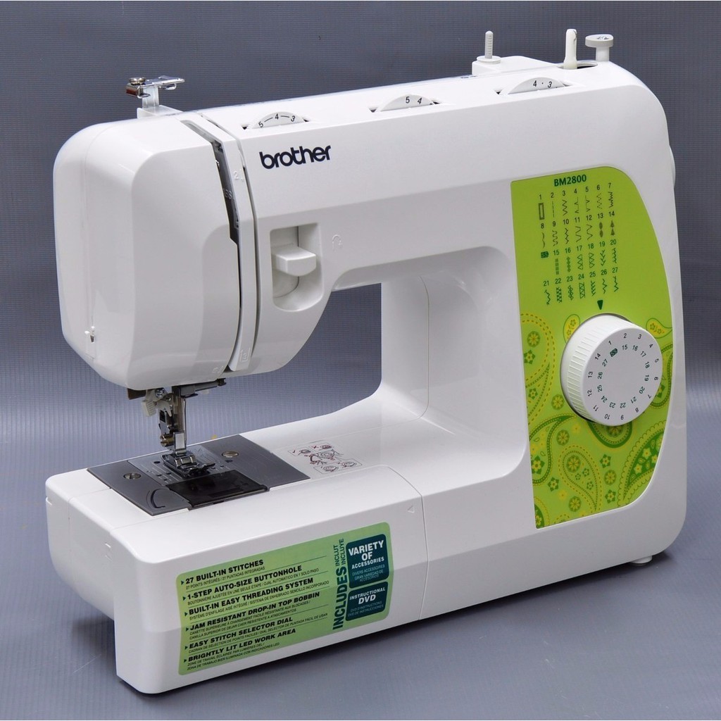 BM2800 110V Máquina de Costura Elétrica Leve, com 27 Pontos, Braço