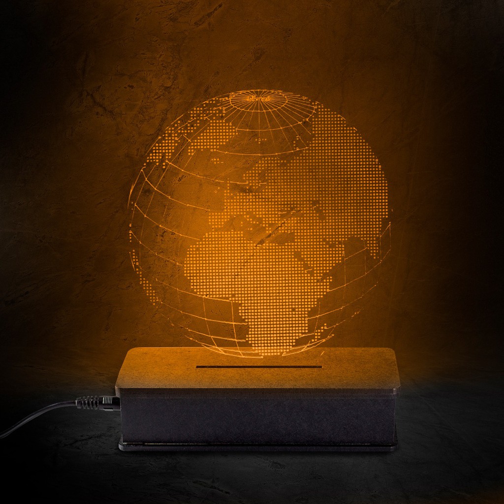 Luminária Led 3D, Mapa Mundi, Globo Terrestre, Mapa, 16 cores, Geografia, Globo, Terra Shopee