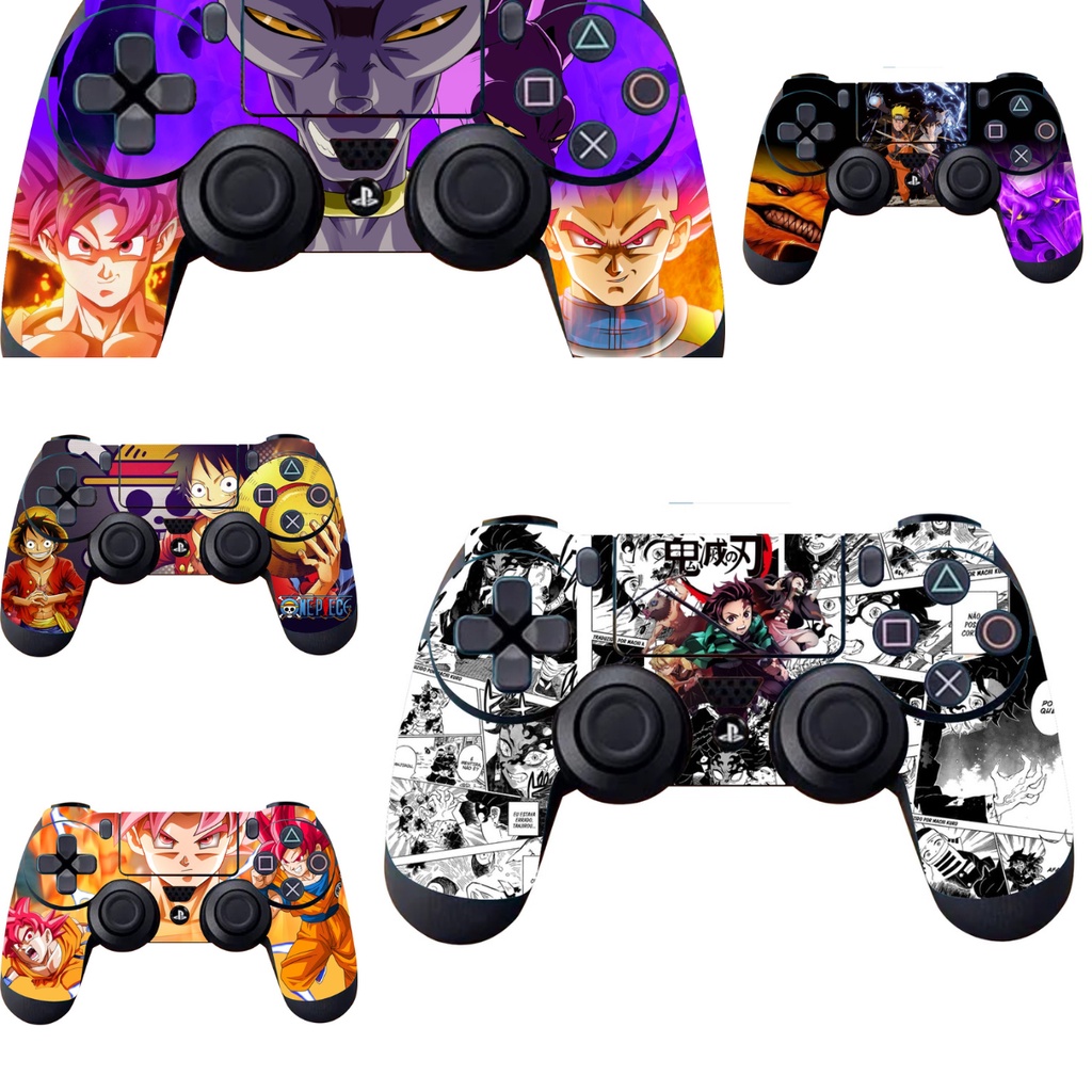 Skin Premium Adesiva Controle Playstation 4 Ps4 One Piece Kimetsu