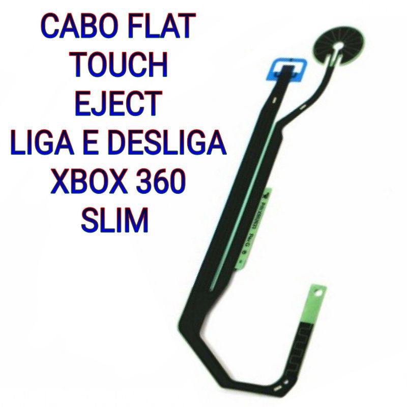 CABO FLAT TOUCH EJECT LIGA E DESLIGA XBOX 360 SLIM Shopee Brasil
