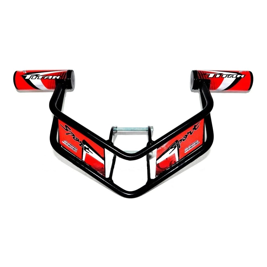 Slider VERMELHO Protetor de Motor Frontal Mata Cachorro Chapa TITAN 150