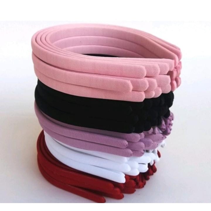 Tiara De Cabelo Forrada De Tecido 10mm 12 Unidades Shopee Brasil