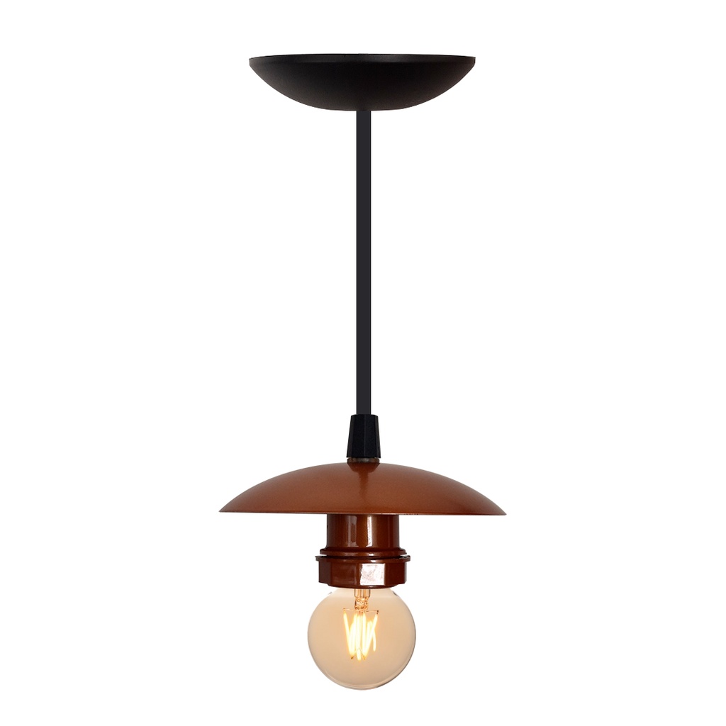 Pendente Luminária de Teto Bocal Simples Retrô Suporte Plástico