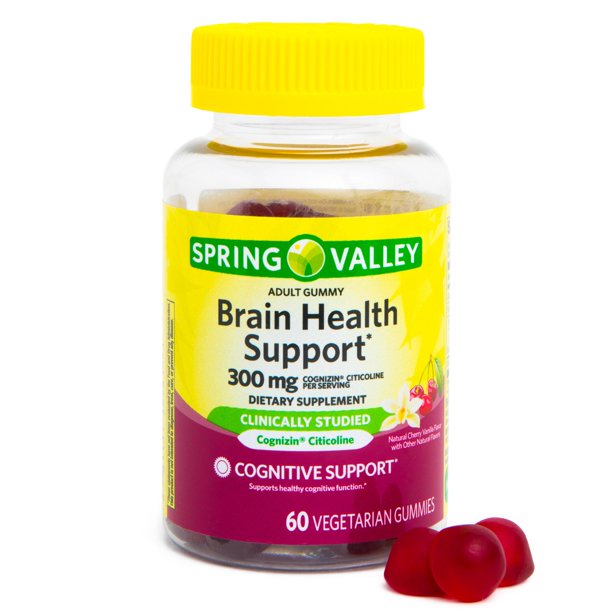 Gomas Vegetarianas Spring Valley Brain Health, 60 ct Shopee Brasil