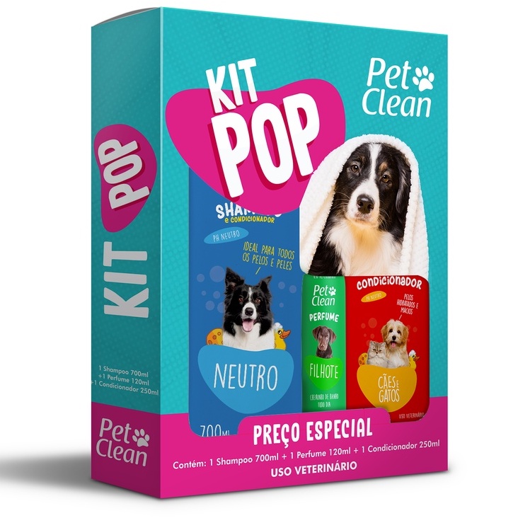 Kit Shampoo, Perfume e Condicionador Pet Clean para Cães Shopee Brasil