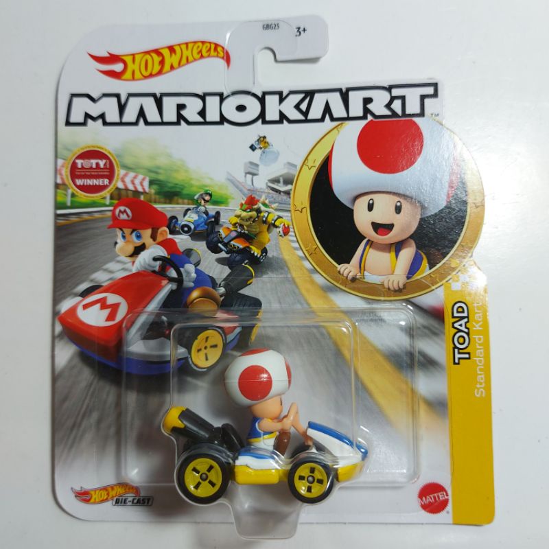 Toad Standard Kart Hot Wheels Mario Kart 2021 GJH63 Shopee Brasil