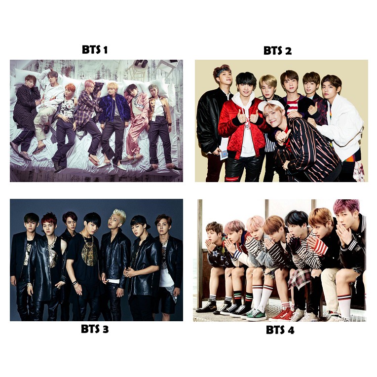 Poster KPOP A4 (21x29cm) BTS Shopee Brasil