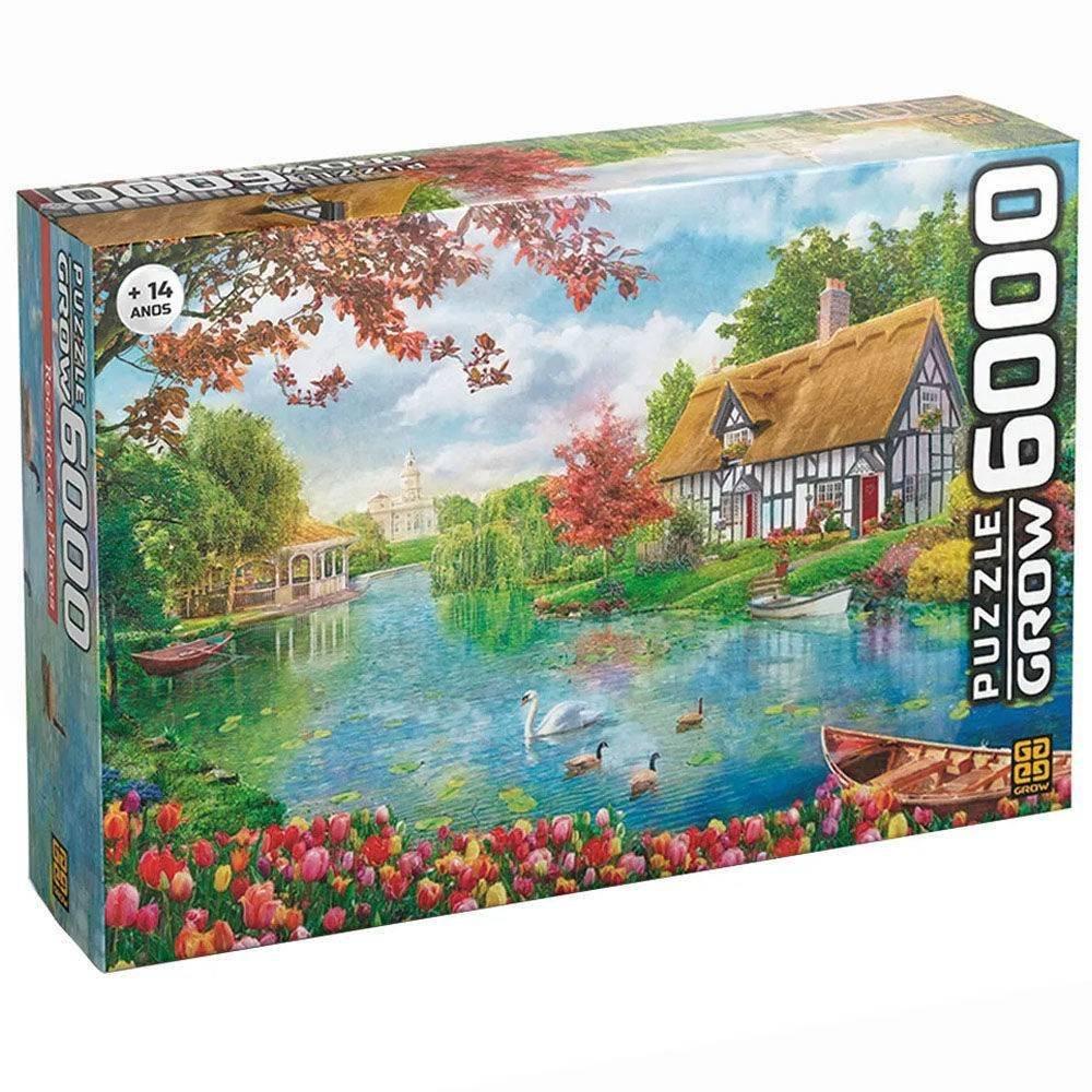Puzzle Recanto das Flores 6000 Peças Grow Shopee Brasil