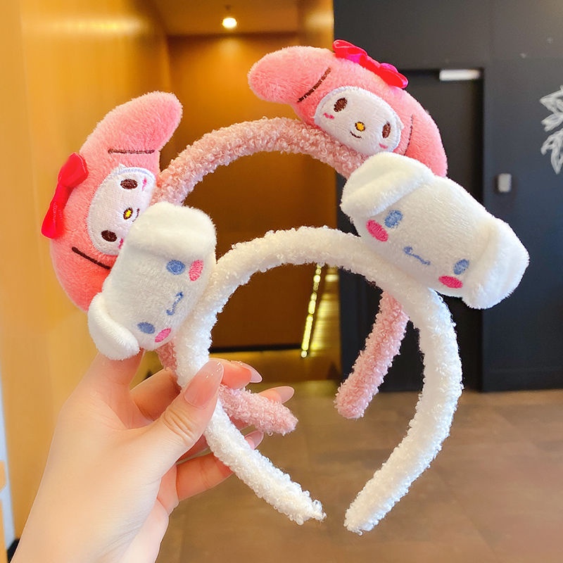 Fashion Cartoon Cute Face Wash Headband Kawaii Plush Yugui Dog Hair Accessories Hair Band Melody
