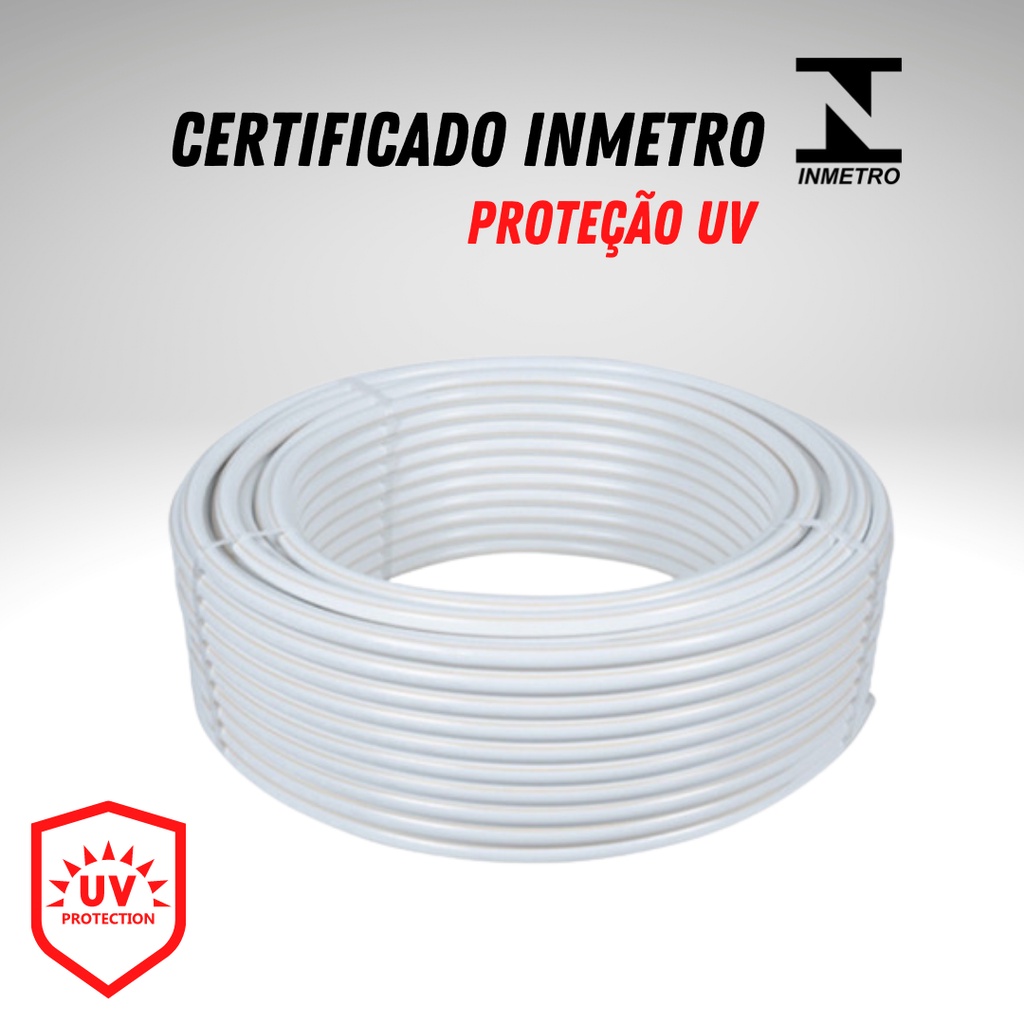 Tubo Multicamada Pex Uv Emmeti Branco 16mm 6 Metros Shopee Brasil