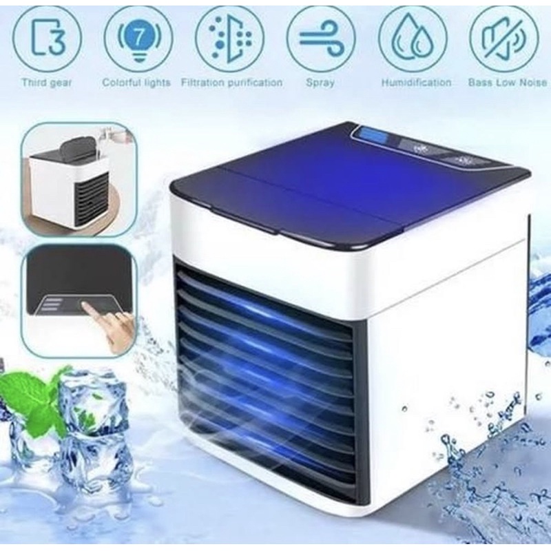 Mini Ar Condicionado Portátil Umidificador e Climatizador com Luz