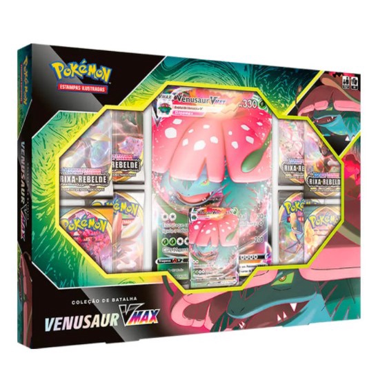 Box Venusaur VMAX Coleção de Batalha Shopee Brasil