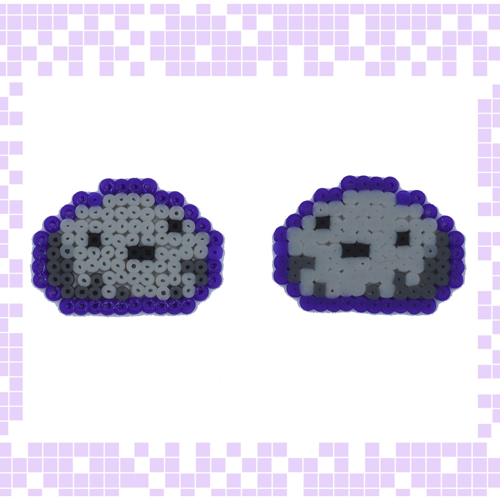 Omori Hector Pet Rock Brincos Pixel Art Bead Perler Shopee Brasil