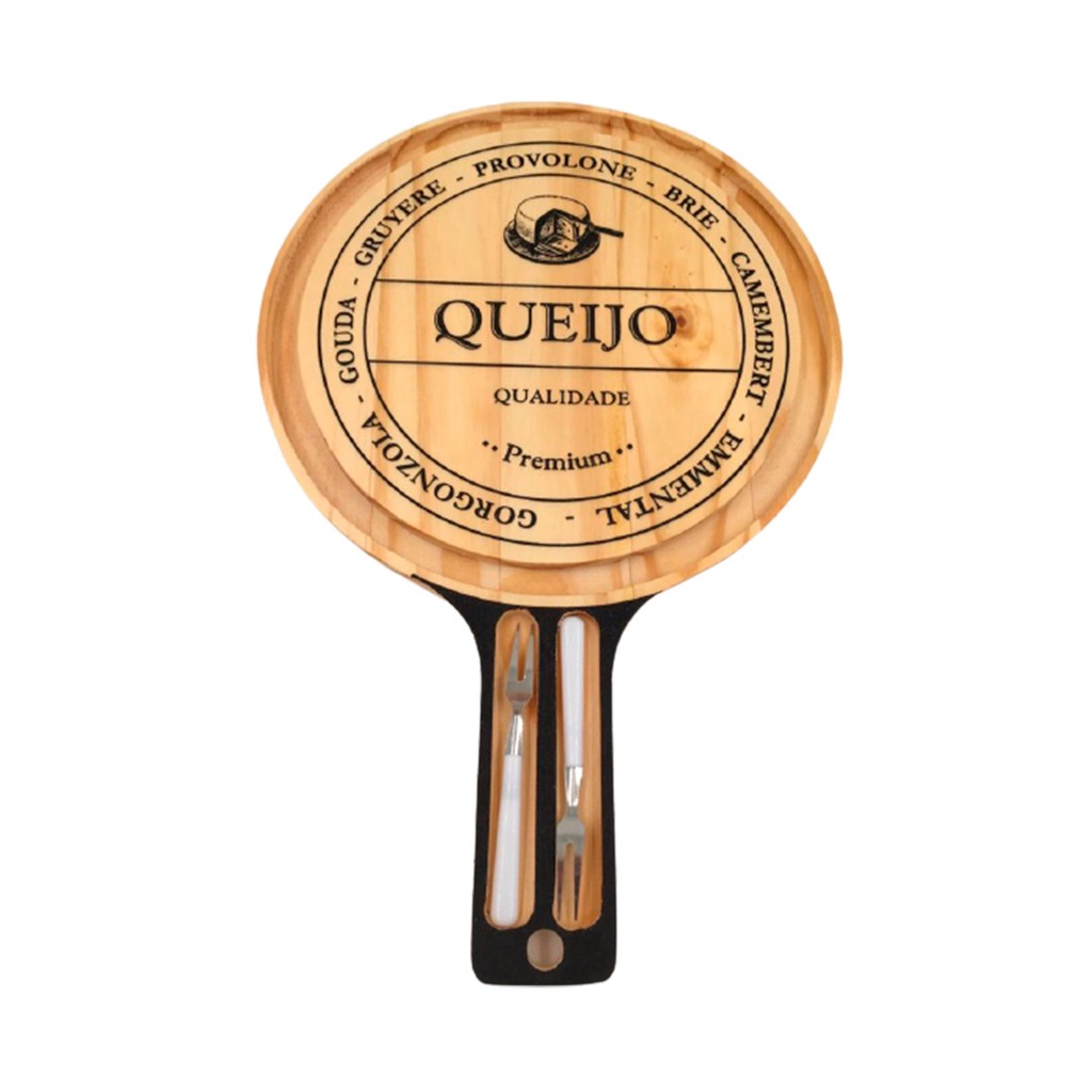 IMPERDÍVEL 11.11 Tábua Madeira Premium (Natural) para Frios com