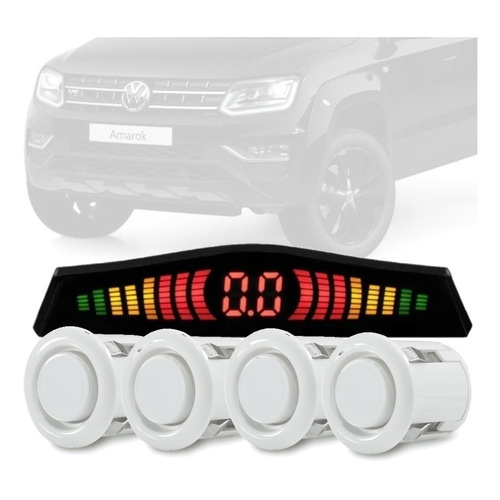 Sensor De Re Estacionamento Branco 4 Pontos Vw Amarok Shopee Brasil