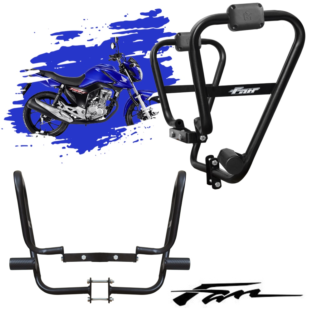 Protetor Mata Cachorro Carenagem Fan Titan 160 Slider Fixo Shopee Brasil