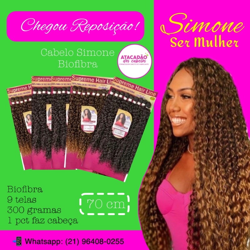 CABELO SIMONE SUPREME HAIR Shopee Brasil
