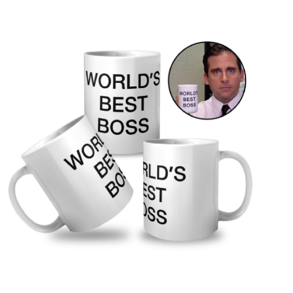 Caneca The Office World´s Best Boss (modelo Original) Shopee Brasil