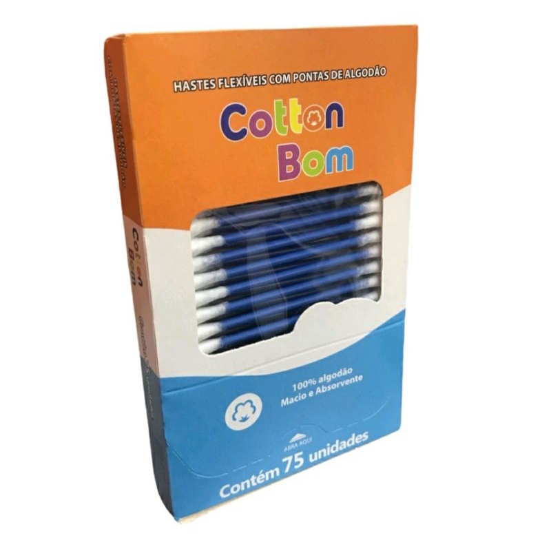 COTTON BOM Hastes Flexíveis 75 unidades Shopee Brasil