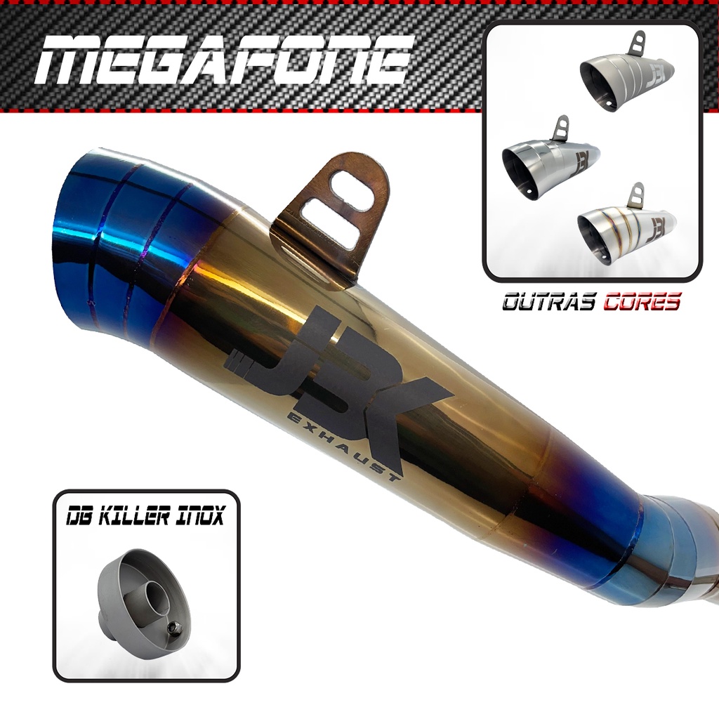 Escapamento Esportivo Honda CB500 CB 500 Todos os anos Megafone JBK