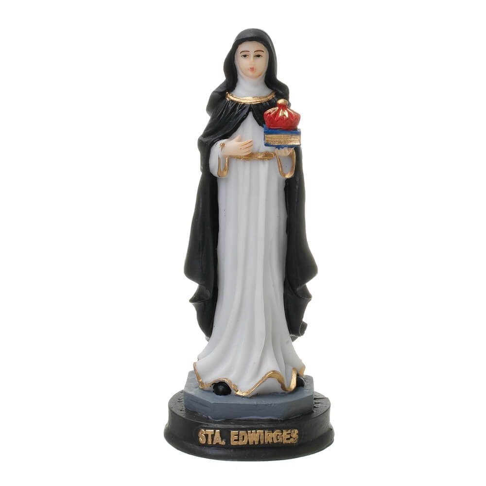 Imagem de Santa Edwirges em resina 14,5cm Shopee Brasil