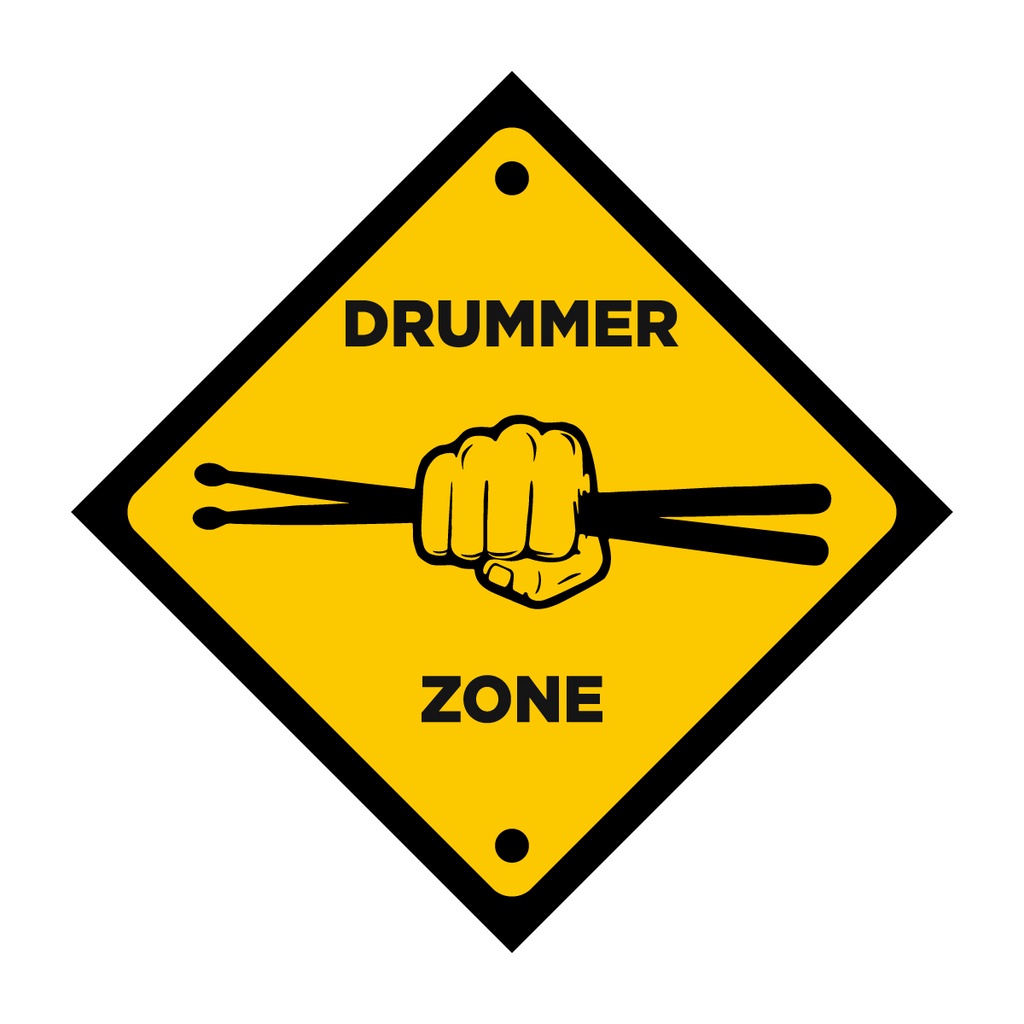 Placa Premium Drummer Zone Para Bateristas Shopee Brasil