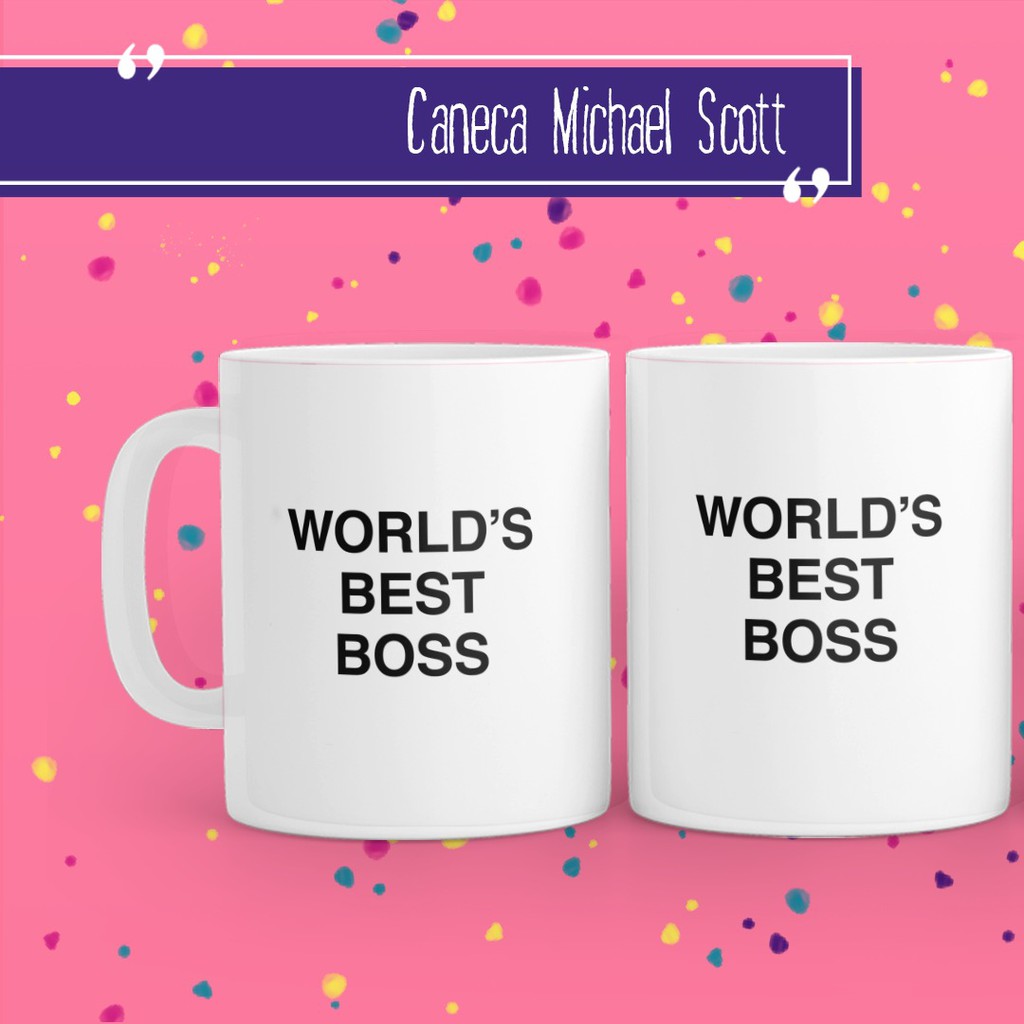 Caneca Michael Scott The Office (World's Best Boss) Shopee Brasil