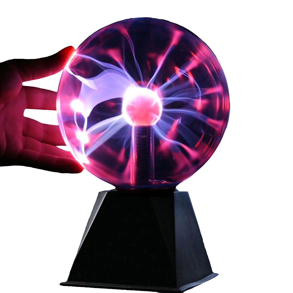 Luminária Criativa Globo Plasma Abajur Mesa Sala Jantar Quarto Led Moderno Sensível Ao Toque