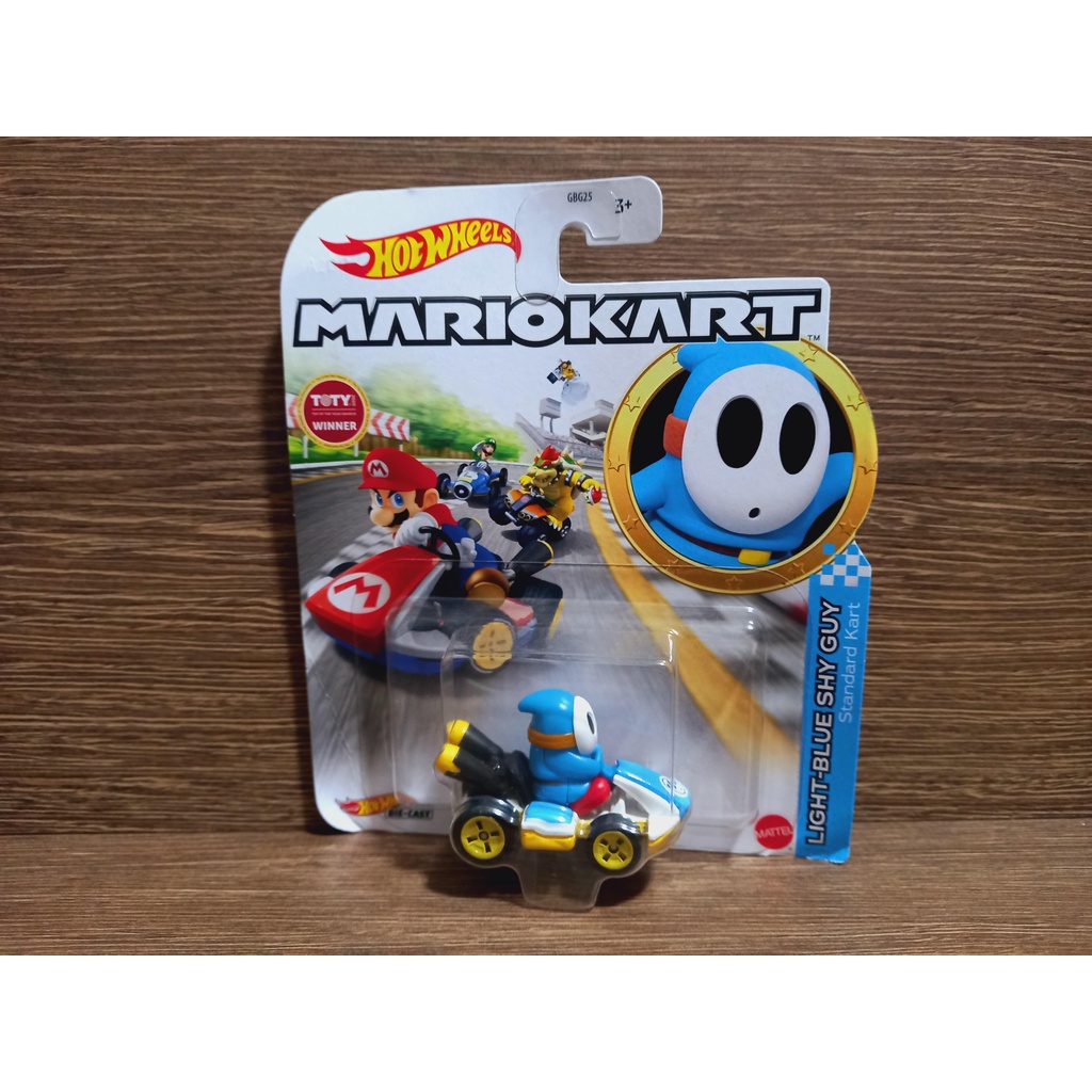 Hot Wheels Mario Kart Light Blue Shy Guy Original Mattel Shopee Brasil