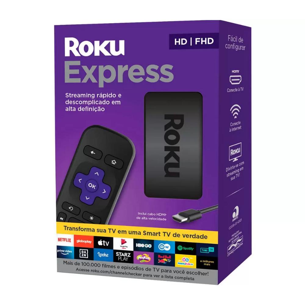 Roku Express Dispositivo Streaming Player, Full HD, HDMI, Conversor