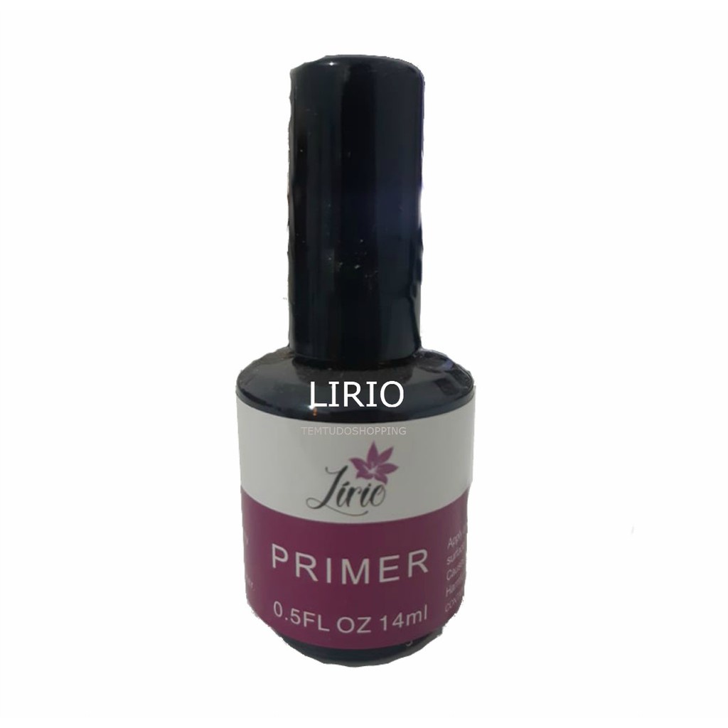 kit 2 Primer Em Gel Lirio Uv Unhas Fortalecedora Gel Acrigel unha