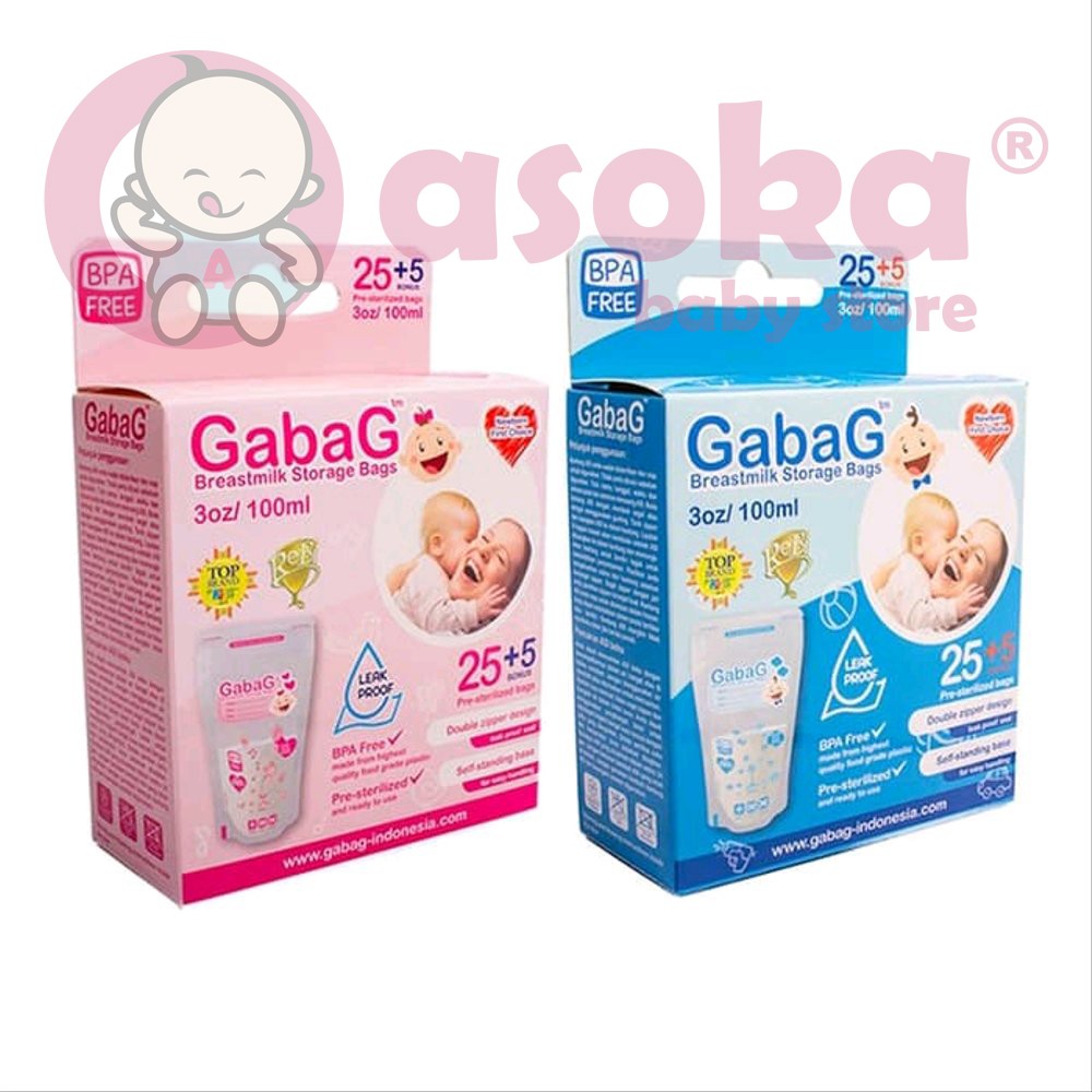Saco De Leite Materno Gabag 100ml/Ashoka Armazenamento Shopee Brasil