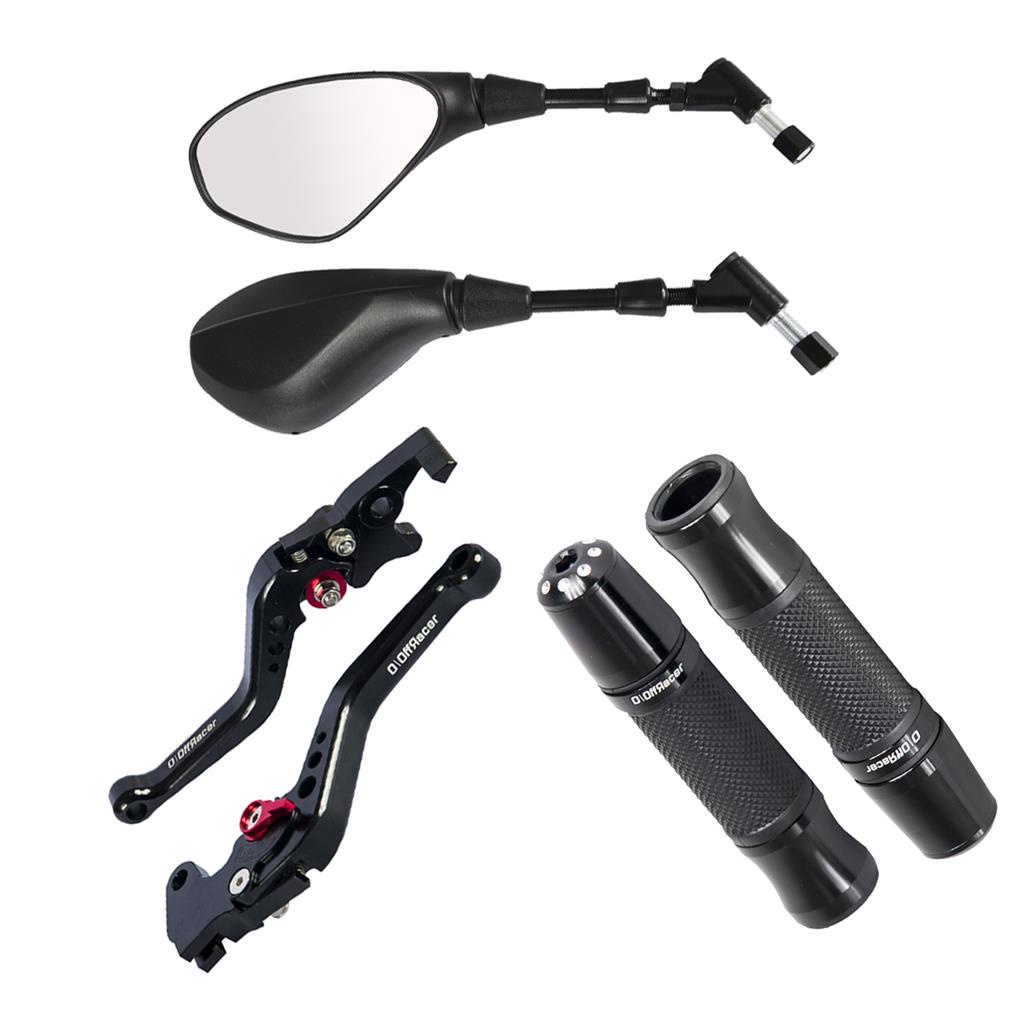 Kit Manopla Retrovisor Modelo F800 Cg Titan Fan Start 125 150